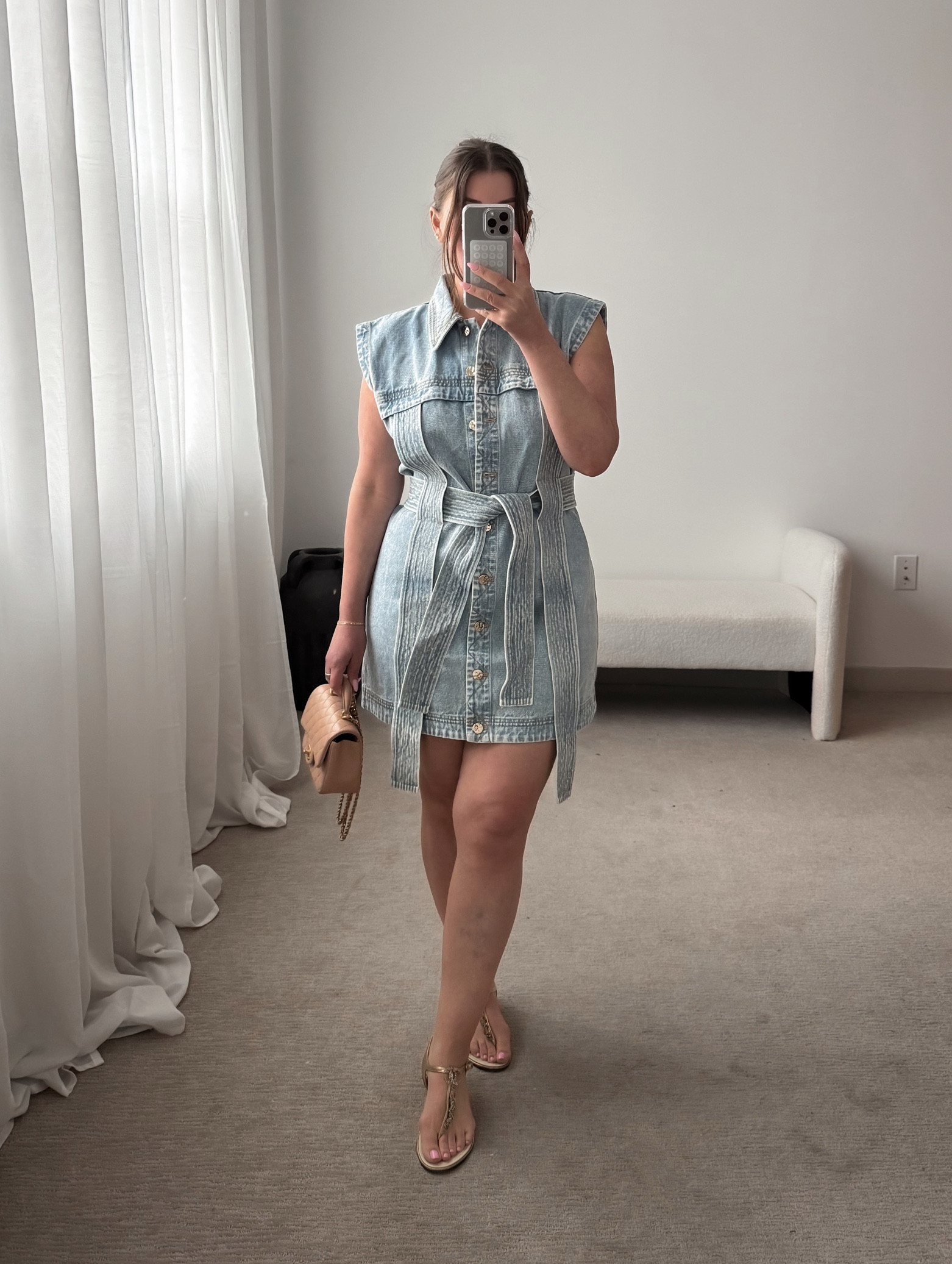 Denim dress runs tts.
Excellent quality & fit



#LTKmidsize #LTKSeasonal