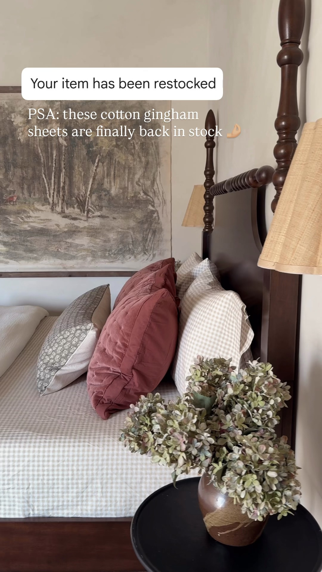 Restock alert! My fave cotton gingham sheets are finally back in stock for anyone who’s been waiting! 

#LTKHome #LTKSaleAlert