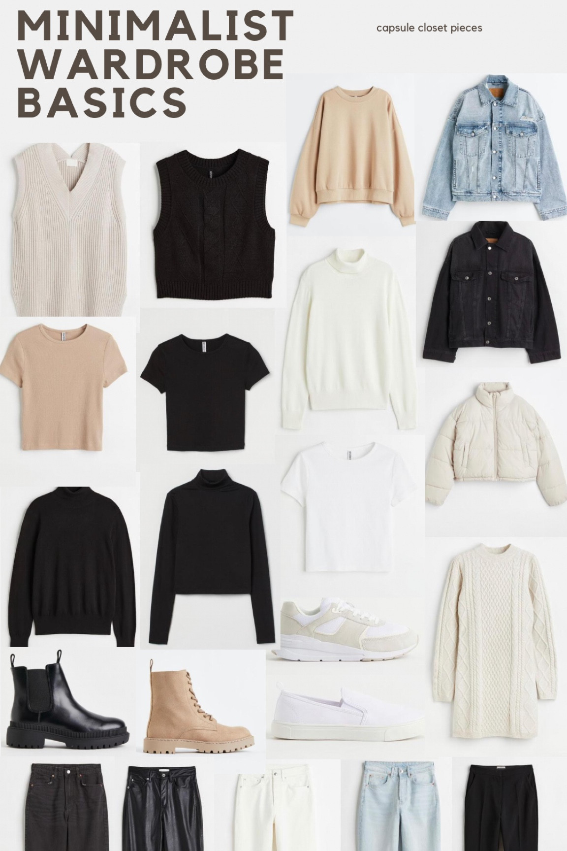 Minimalist closet staple pieces capsule wardrobe winter outfit inspo!

#LTKunder50 #LTKeurope #LTKstyletip