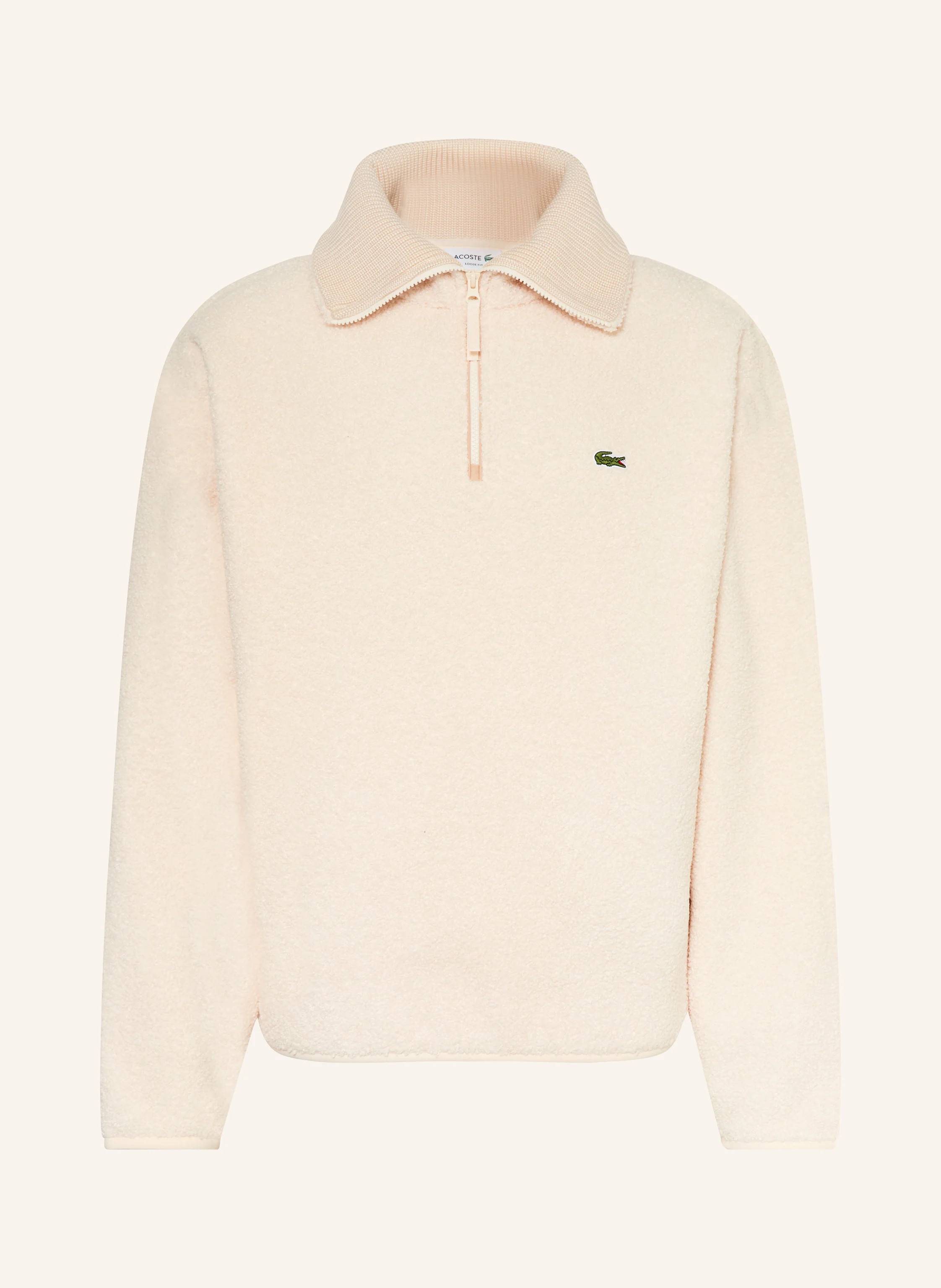 LACOSTE Fleece-Troyer in ecru | Breuninger (DACH)