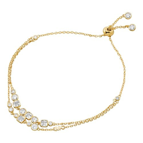 Michael Kors Women's Brilliance 14K Gold-Plated Slider Bracelet | Amazon (US)