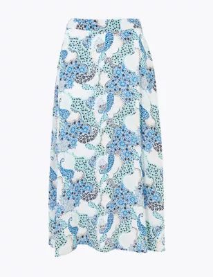 Floral Midi A-Line Skirt | Marks & Spencer (AU)