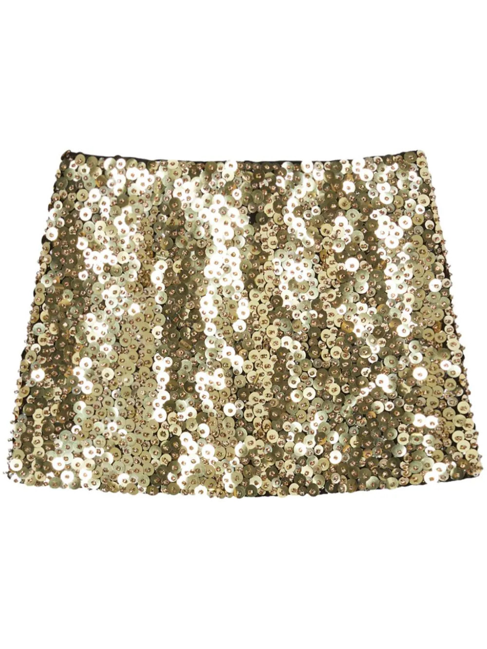 PINKO sequinned mini skirt - Gold | Farfetch Global
