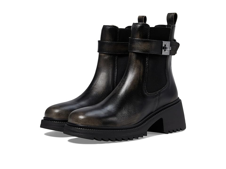 Steve Madden Gates Women's Boots Black Distressed : 9.5 M, Leather | Zappos