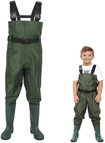 LANGXUN Hip Waders for Kids, Lightweight and Breathable PVC Fishing Waders for Children, Waterpro... | Amazon (US)