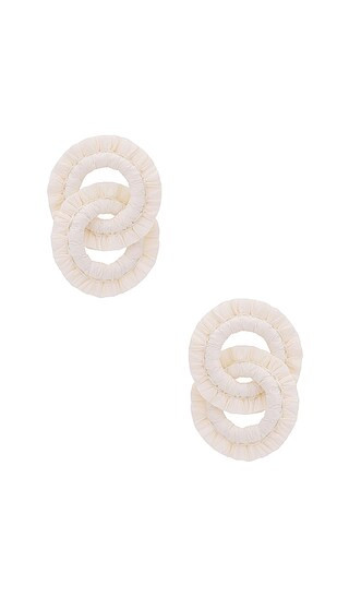 Reagan Earring in White | Revolve Clothing (Global)