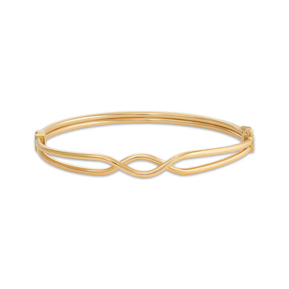 Reaura Crossover Bangle Bracelet Repurposed 14K Yellow Gold | Kay Jewelers