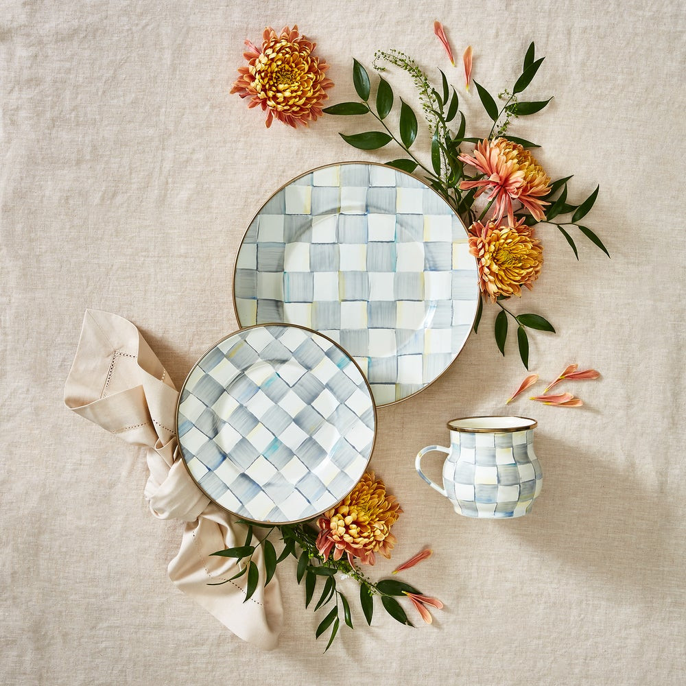 Sterling Check Mug | MacKenzie-Childs