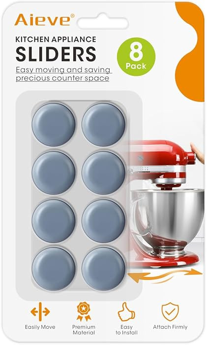 Aieve Appliance Sliders, 8 Pcs Small Appliance Slider for Countertop, Self Adhesive Home Finds Ca... | Amazon (US)