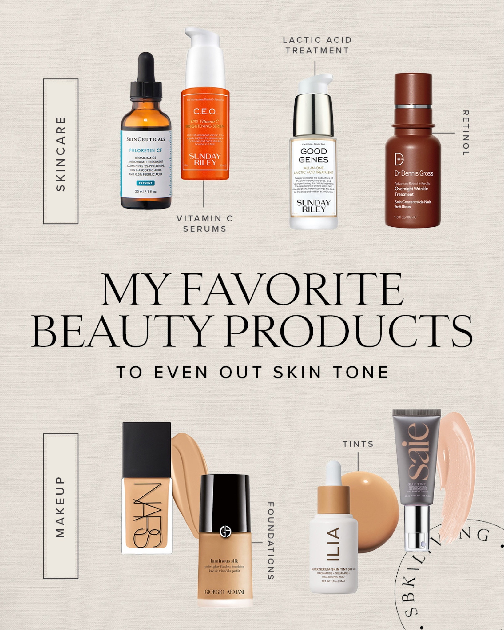 B E A U T Y \ my favorite skincare and makeup products that even out skin tone🙋🏻‍♀️

#LTKbeauty