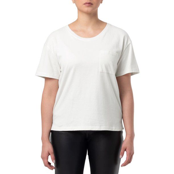 Time And Tru Women's Short Sleeve Boyfriend T-Shirt | Walmart (US)