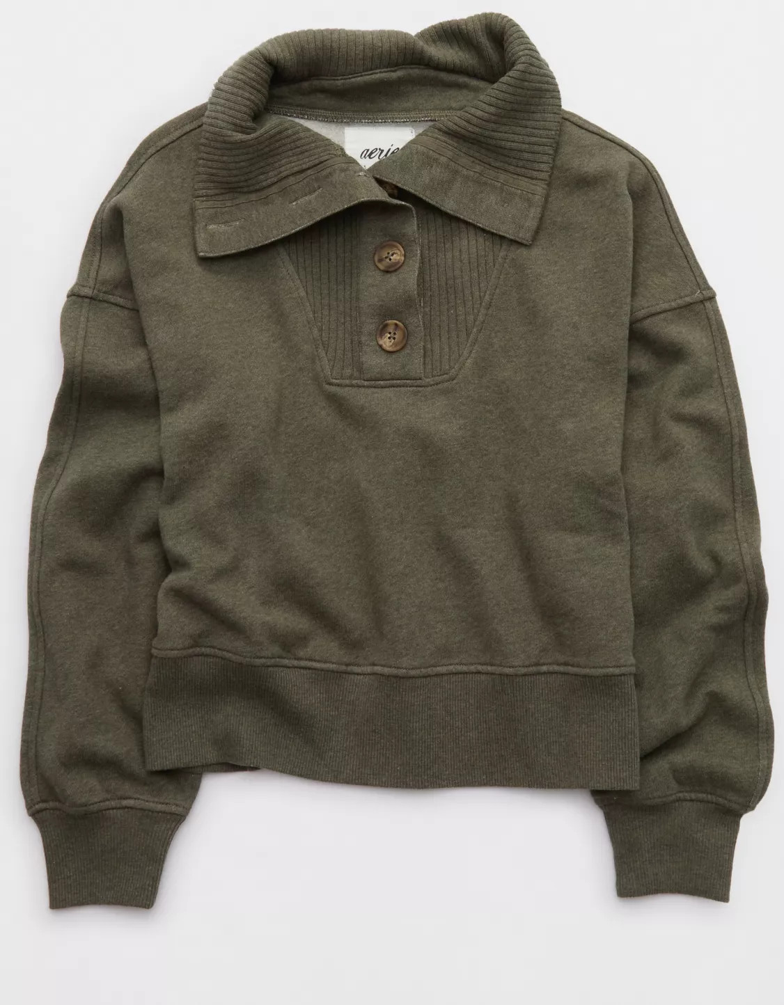 Aerie Best Button Sweatshirt | Aerie