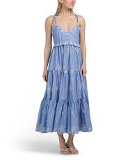 Embroidered Striped Darcey Dress | TJ Maxx