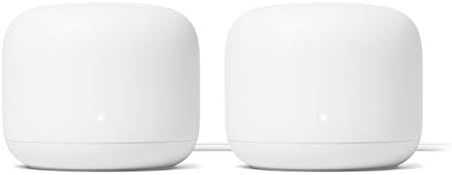 Google Nest Wifi -  AC2200 - Mesh WiFi System -  Wifi Router - 4400 Sq Ft Coverage - 2 pack | Amazon (US)