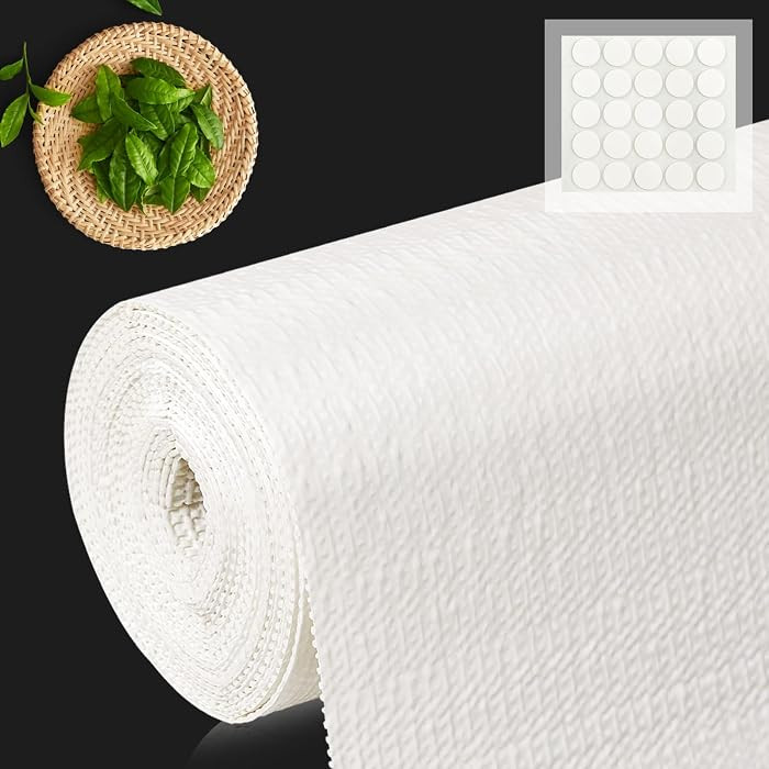 12" x 240" Shelf and Drawer Liner for Kitchen Cabinets Non-Adhesive Easy Cut Non-Slip Shelves Pap... | Amazon (US)