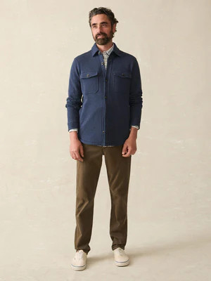 Inlet Knit CPO - Navy Night Melange | Faherty