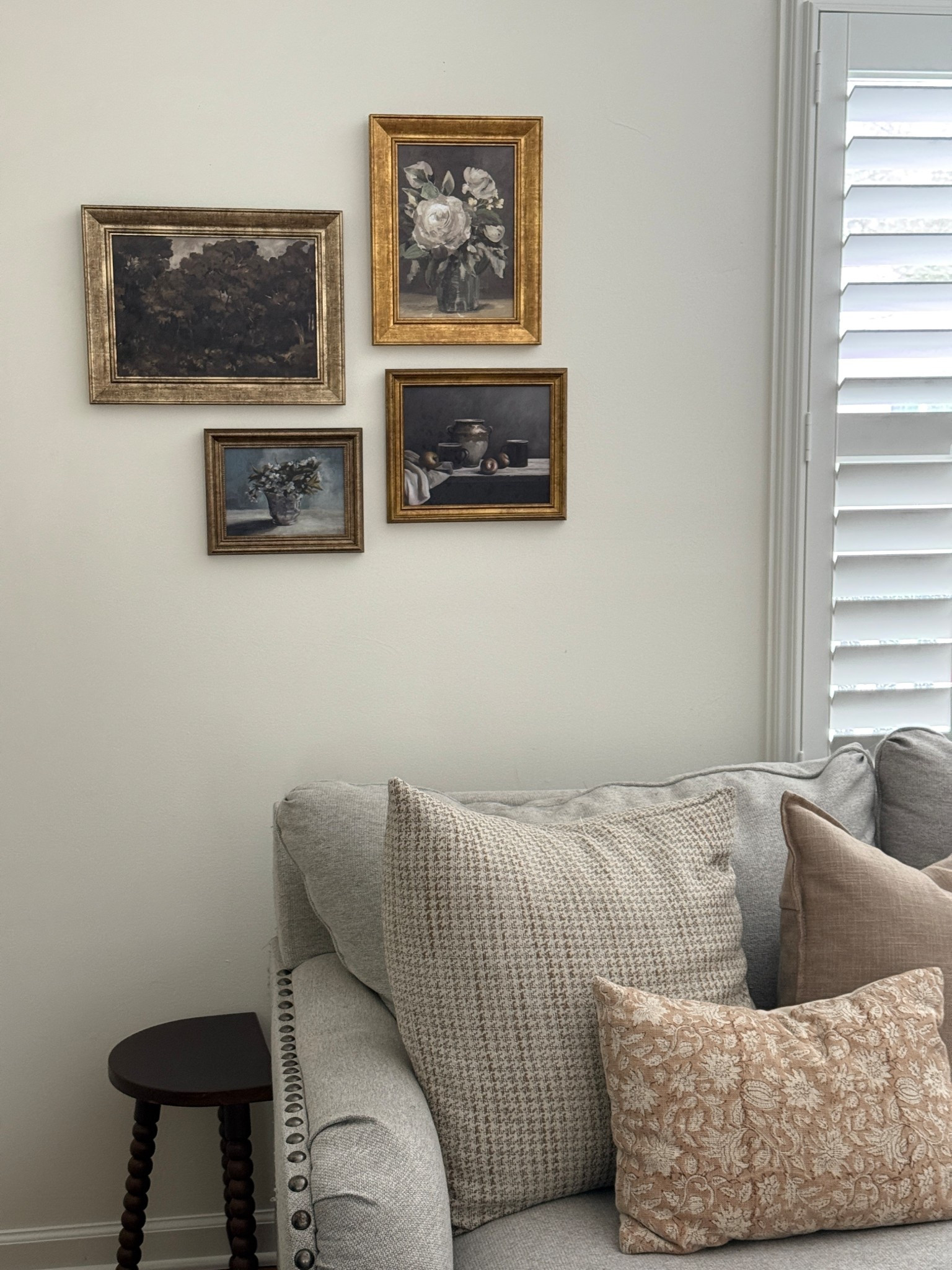 My first gallery wall. Still needs some work, but definitely fills this blank wall. 

#LTKHome