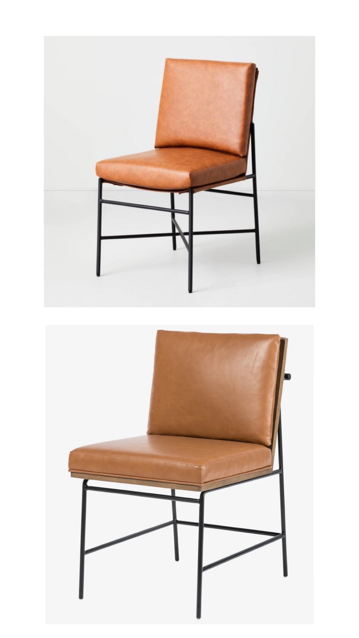 Shop this stunning high end leather Studio McGee Dining Chair or Targets affordable dupe!! I love both👏🏼 get the look for less at any price point! 

#LTKstyletip #LTKhome