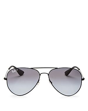 Ray-Ban Polarized Aviator Sunglasses, 58mm | Bloomingdale's (US)