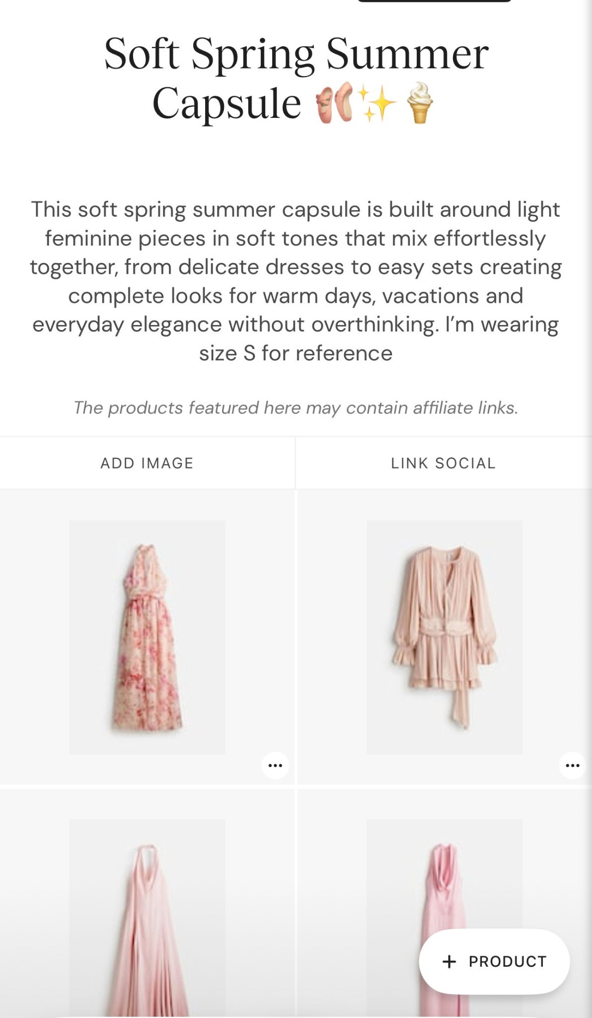 Soft pink tones always create the most feminine and cohesive looks.

A selection of delicate dresses and light pieces designed for spring summer days, vacations and effortless elegant outfits built around one soft palette.

🔎 pink dress, soft pink outfit, feminine summer dresses, spring summer capsule, elegant pink styling

#LTKuk #LTKeurope #LTKspring

#LTKSeasonal #LTKootd #LTKgrwm