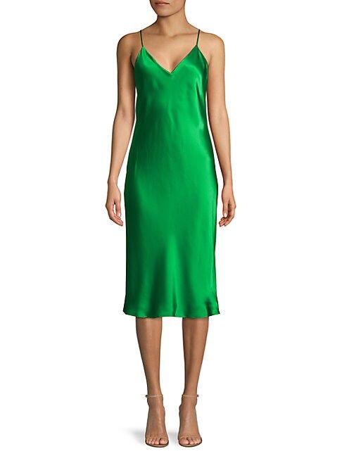Jodie V-Neck Silk Slip Dress | Saks Fifth Avenue OFF 5TH (Pmt risk)