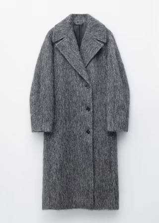 Brushed Wool-Blend Coat | & Other Stories UK