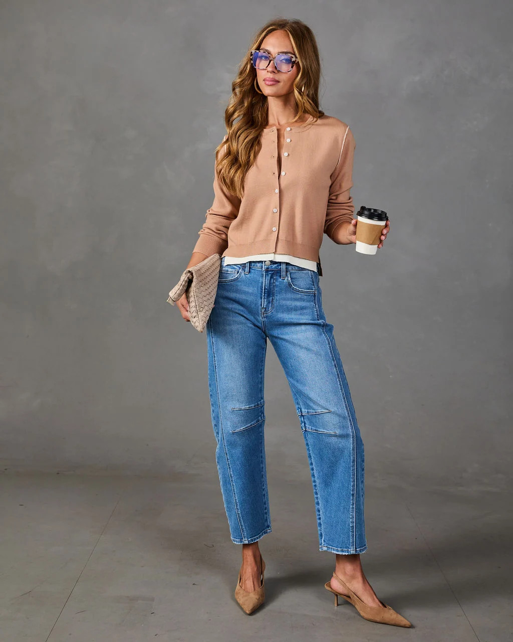 Cedar Darling Contrast Twofer Cardigan | VICI