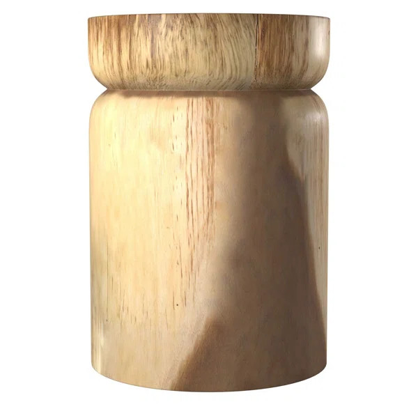 Solid Wood Drum End Table | Wayfair North America