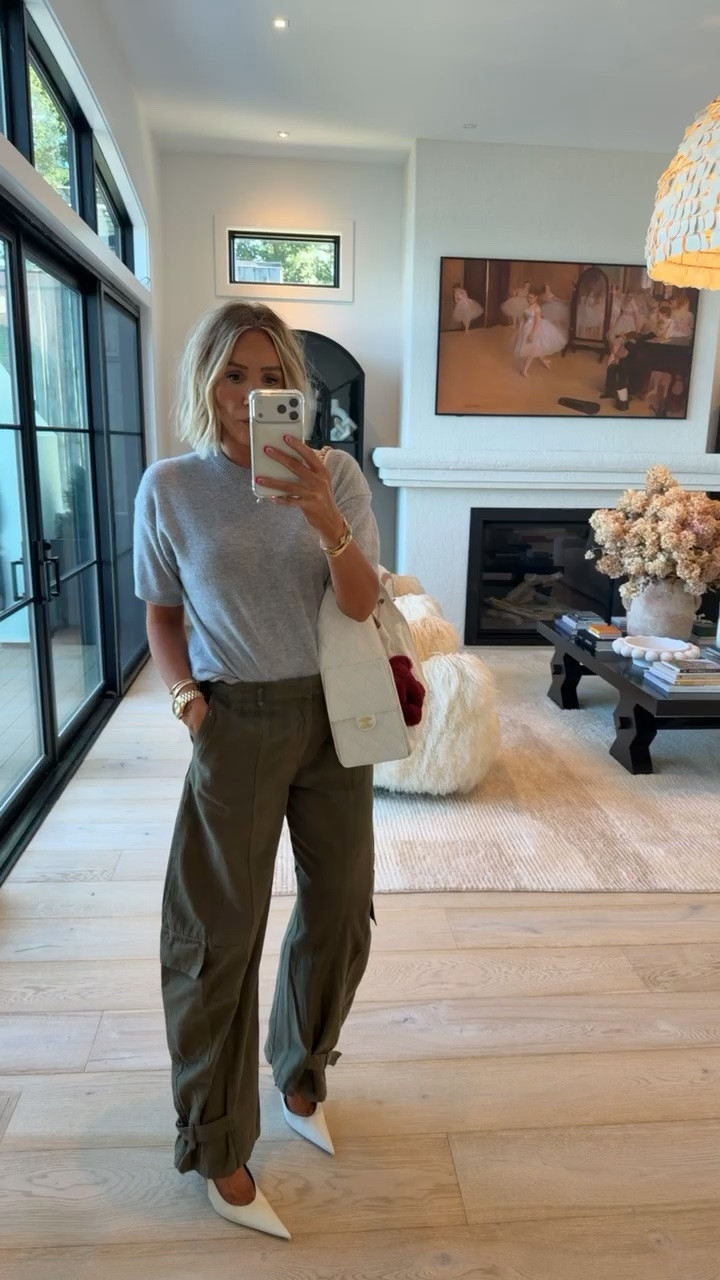 Those same Zara pants styled with a short sleeve sweater top for pre fall 💯

#LTKdayinmylife #LTKootd #LTKSeasonal