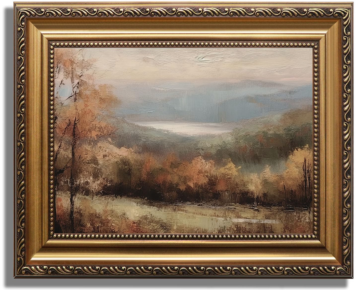 ASTRDECOR Framed Vintage Wall Art for Bedroom, Rustic Fall Landscape Oil Painting, 9x12 Inches, F... | Amazon (CA)