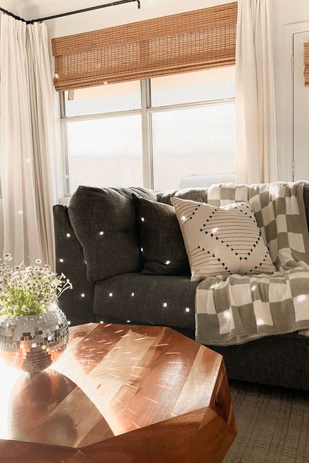 Summer living room decor. Living room ideas. Coffee table. Curtains. 

#LTKSeasonal #LTKHome #LTKSaleAlert
