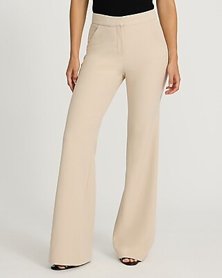 Editor Studio Stretch Twill High Waisted Flare Trouser | Express
