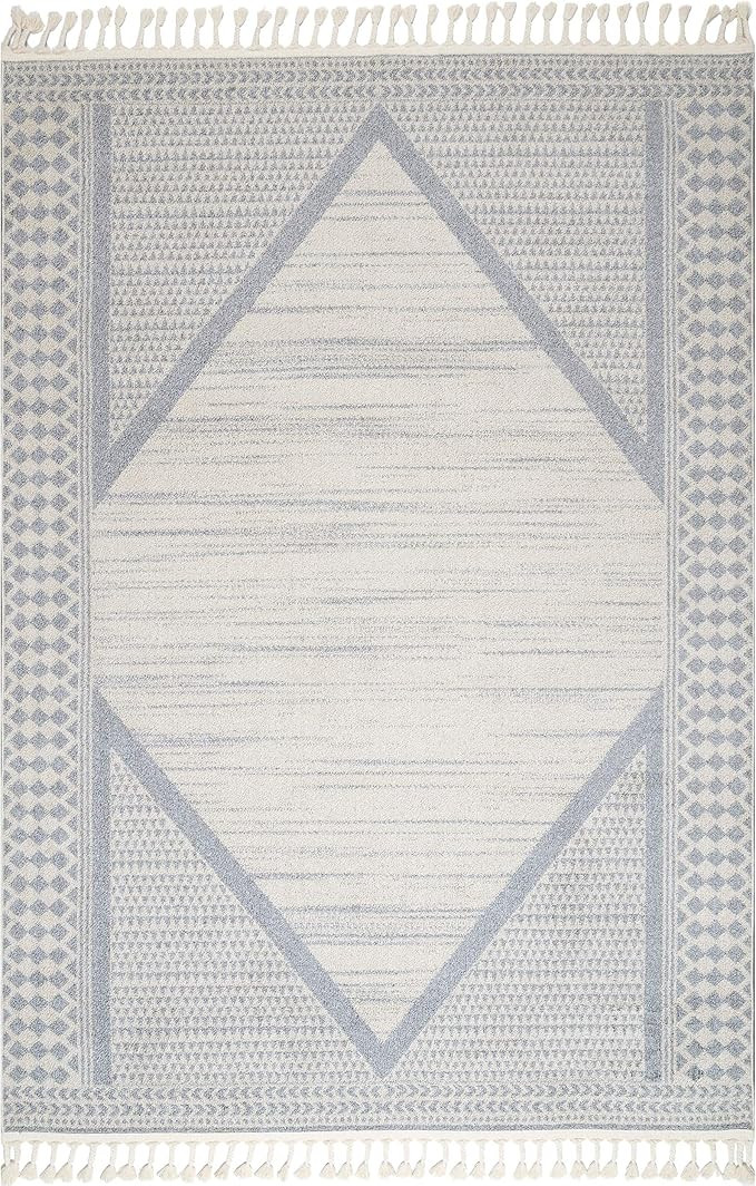 nuLOOM Gemma Modern Outdoor Rug, 6' 7" x 9', Beige | Amazon (US)