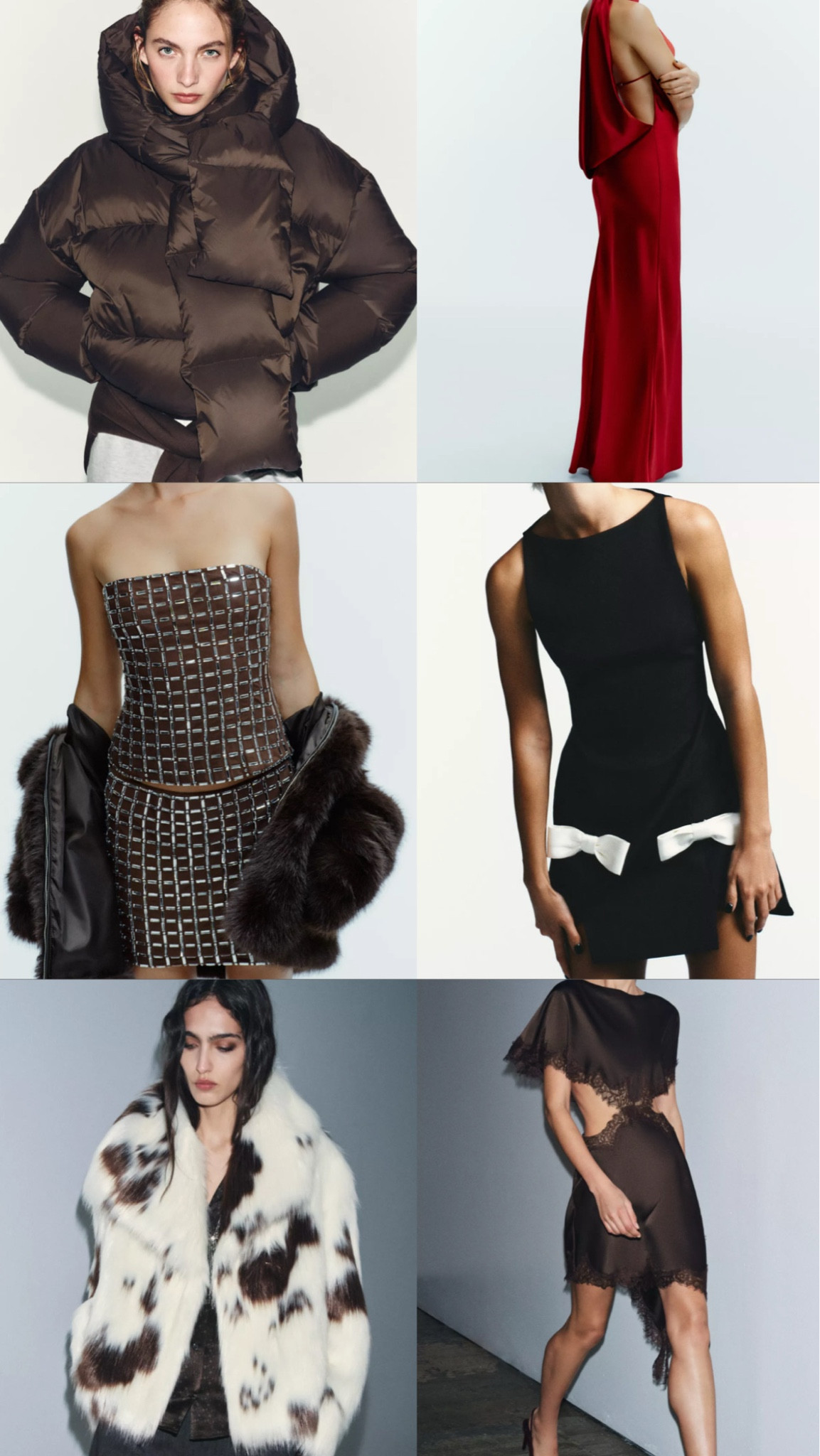 Zara. Zara new in. New in. Puffer coat. Coat. Jacket. Dress. Backless dress. Maxi dress. Long dress. Red dress. Wedding guest dress. Occasion dress. Diamante dress. Christmas dress. Little black dress. LBD. Faux fur coat. Fur coat. Faux fur. Satin dress. Cut out dress  

#LTKautumn #LTKuk #LTKstyletip