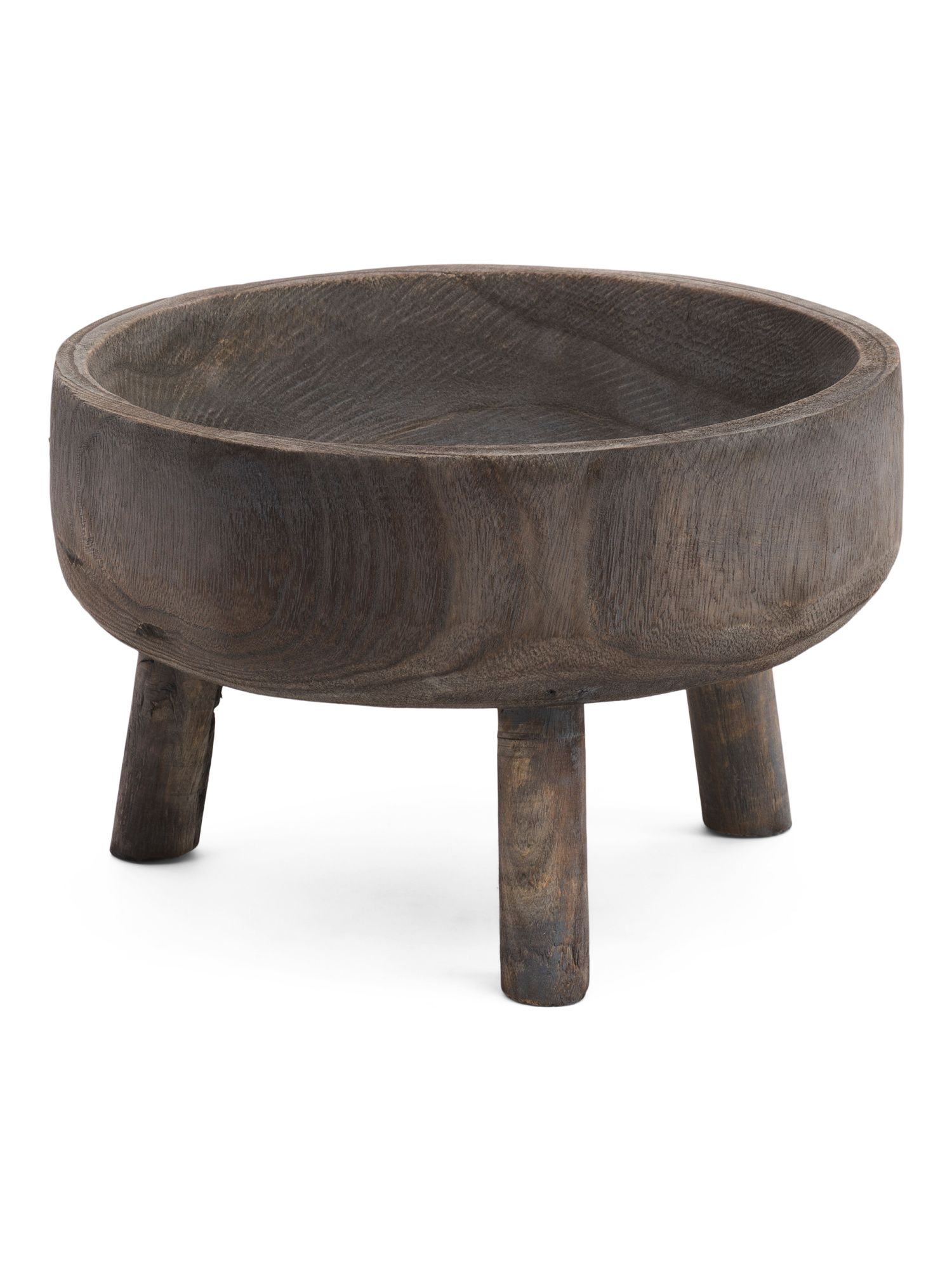 11in Wooden Bowl With Legs | Pillows & Decor | Marshalls | Marshalls