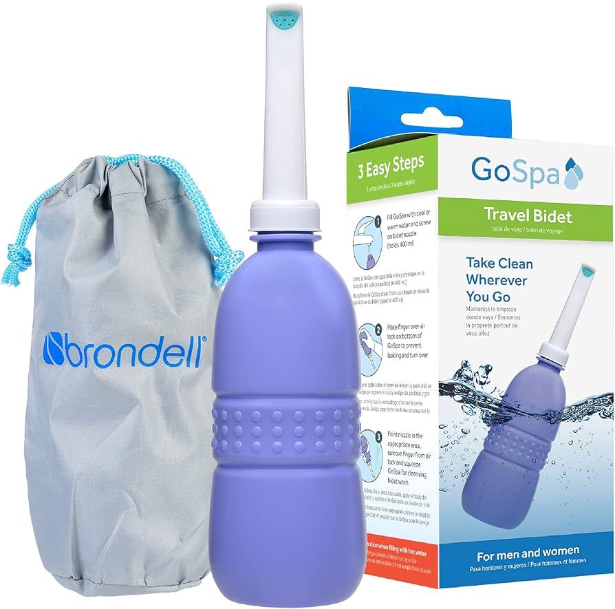 Brondell GoSpa Travel Bidet GS-70 Easy-to-use Portable Bidet with Convenient Nozzle Storage, Trav... | Amazon (US)