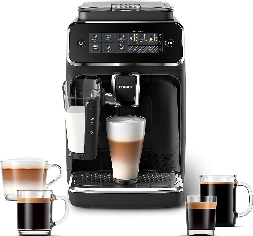 PHILIPS 3200 Series Fully Automatic Espresso Machine - LatteGo Milk System, 5 Coffee Varieties, I... | Amazon (US)