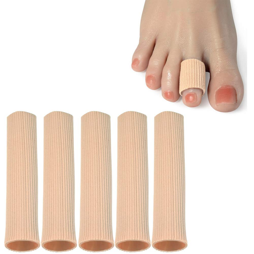 Cuttable Toe Tubes Sleeves 5 Pack, Made of Elastic Fabric Lined with Silicone Gel. Toe Sleeve Pro... | Amazon (US)