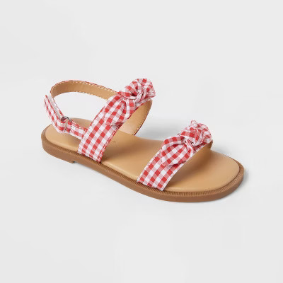 Toddler Lillie Gingham Sandals - Cat & Jack™ RedThis item is not available | Target