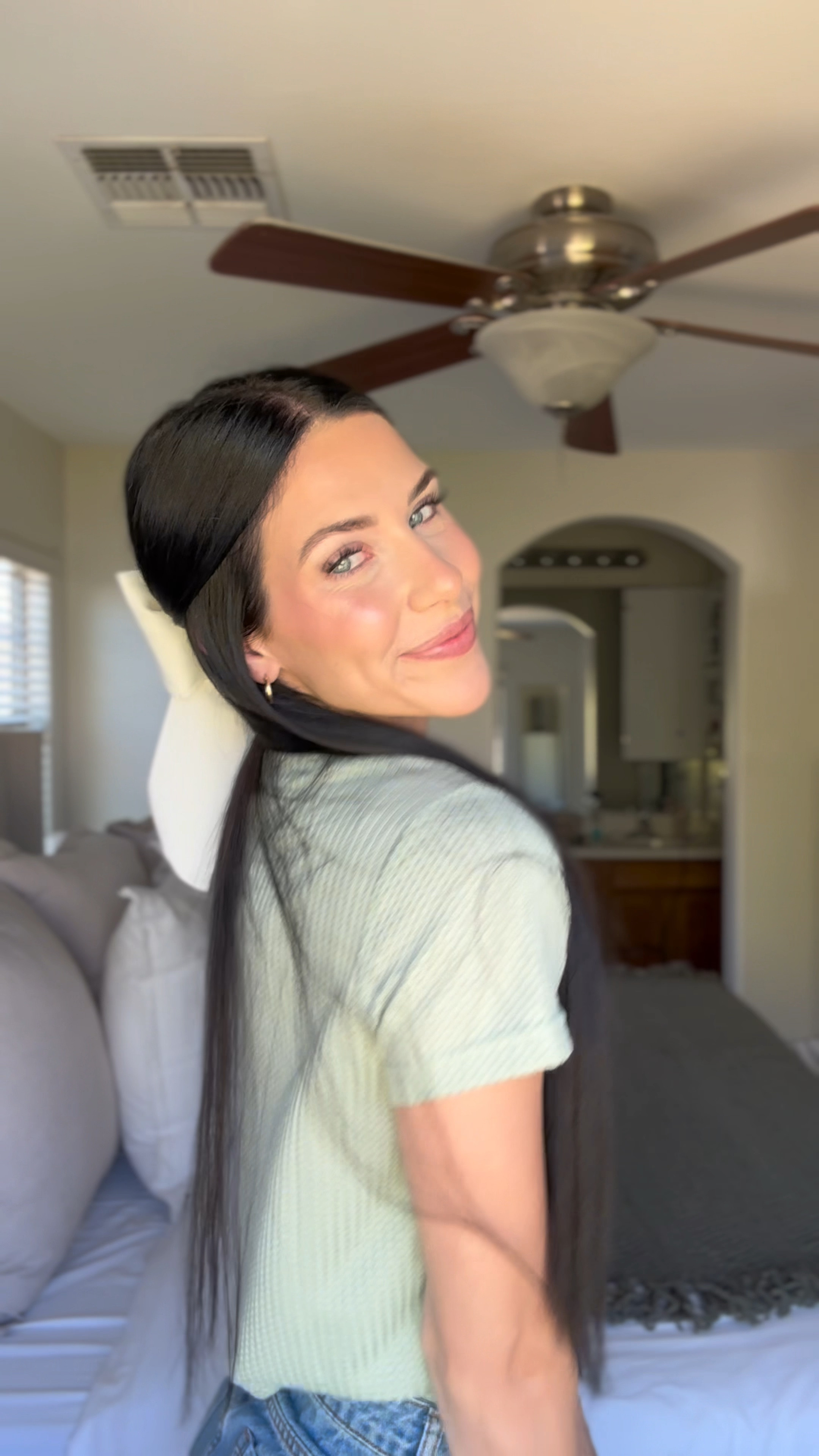 3 easy hairstyles to style this bow🤍🎀

#LTKbeauty