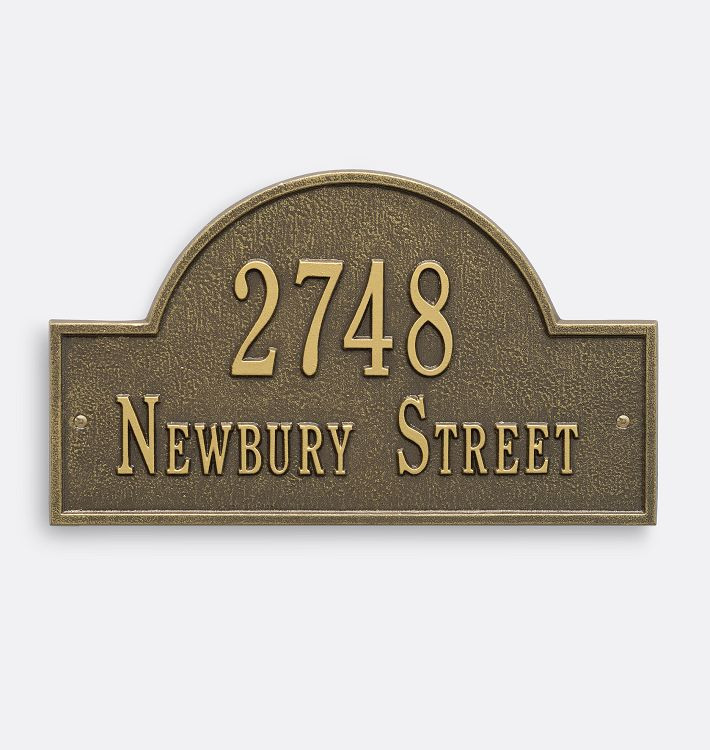 Howard Personalized Address Plaque | Rejuvenation
