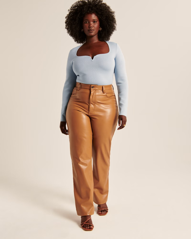 Women's Sweetheart Slim Sweater Top | Women's New Arrivals | Abercrombie.com | Abercrombie & Fitch (US)