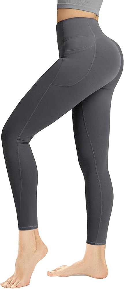 Butt Lifting Leggings with Pocket for Women 25" High Waisted Tummy Control Squat-Proof Compressio... | Amazon (US)