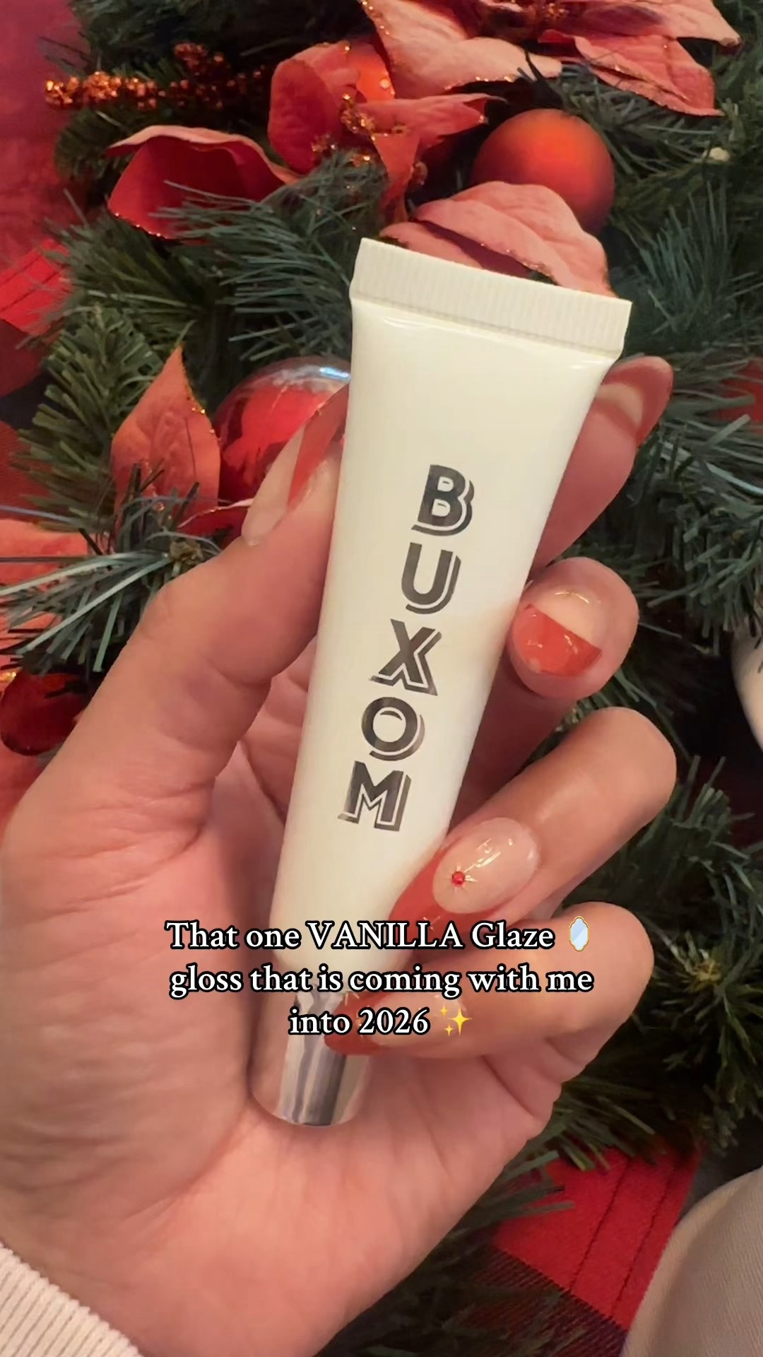 Buxom cosmetics really checked off all the boxes with this one! Definitely will be repurchasing! For the upcoming 2026 new year ✨✨🎉 
- glass shine 
-moisturizing 
-plumping 
- not tacky 
-vanilla scent is amazing!! 
-Peptides
#LTKlipgloss #liptreatment #buxomcosmetics 

#LTKFindsUnder50 #LTKSeasonal #LTKBeauty