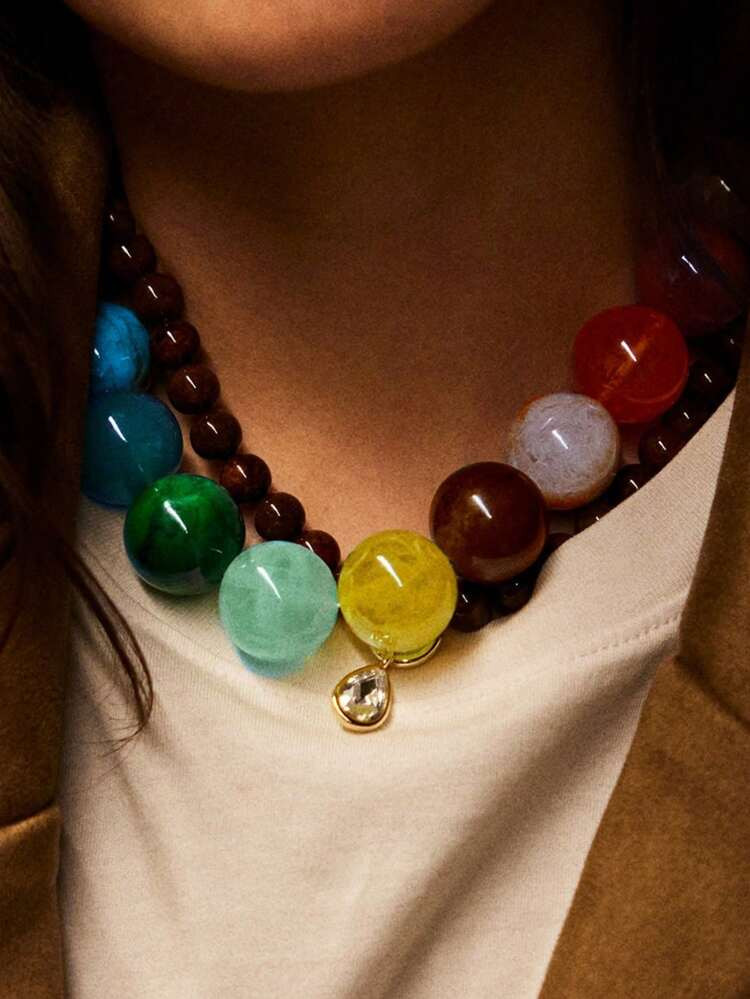 1pc Fashion Dopamine Summer Solo Acrylic Random Beads Random Color Colorful Beads, Suitable For D... | SHEIN