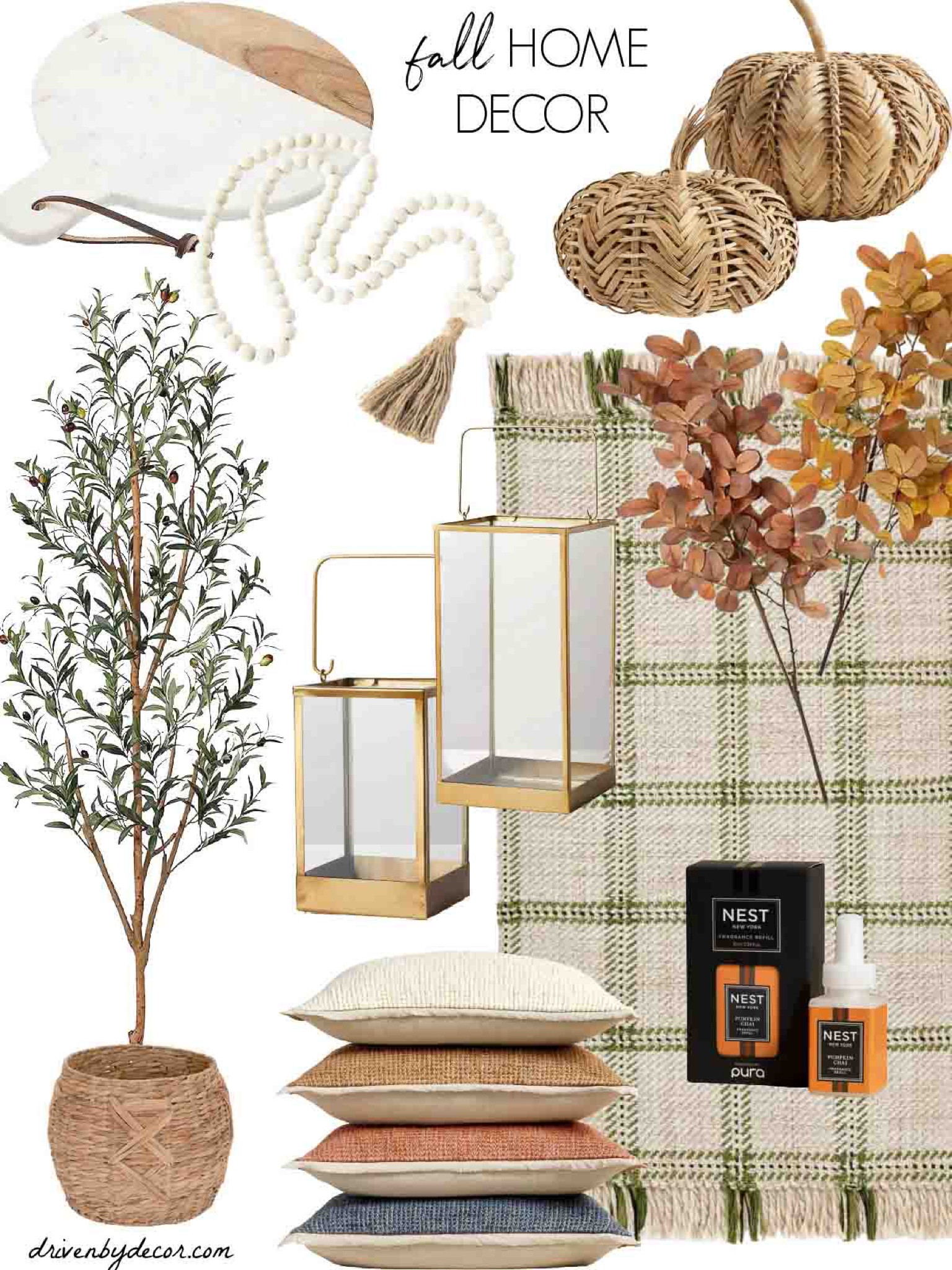 Favorite fall home decor finds including a plaid rug, fall pillows, woven pumpkins, brass lanterns, faux branches, and more. 

Fall home decor, home decor ideas, fall decorating

#LTKhome #LTKSeasonal #LTKFind