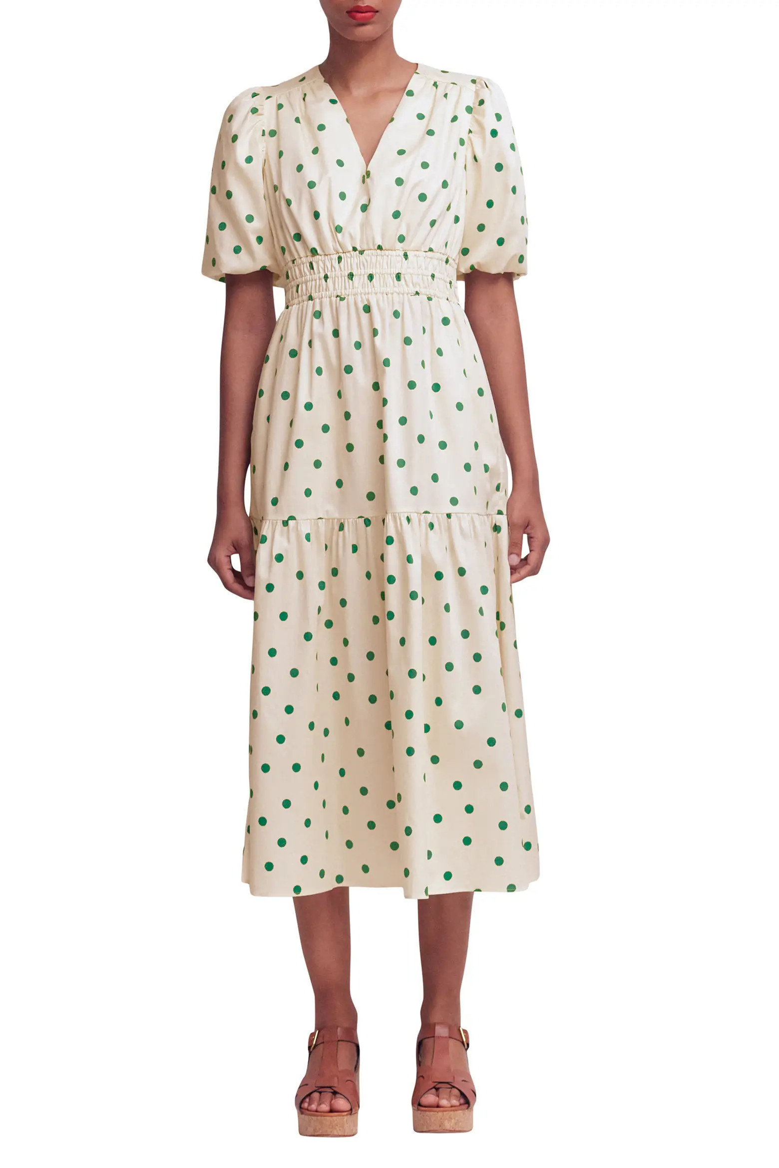 Irene Polka Dot Print Midi Dress (Women) | Nordstrom | Nordstrom