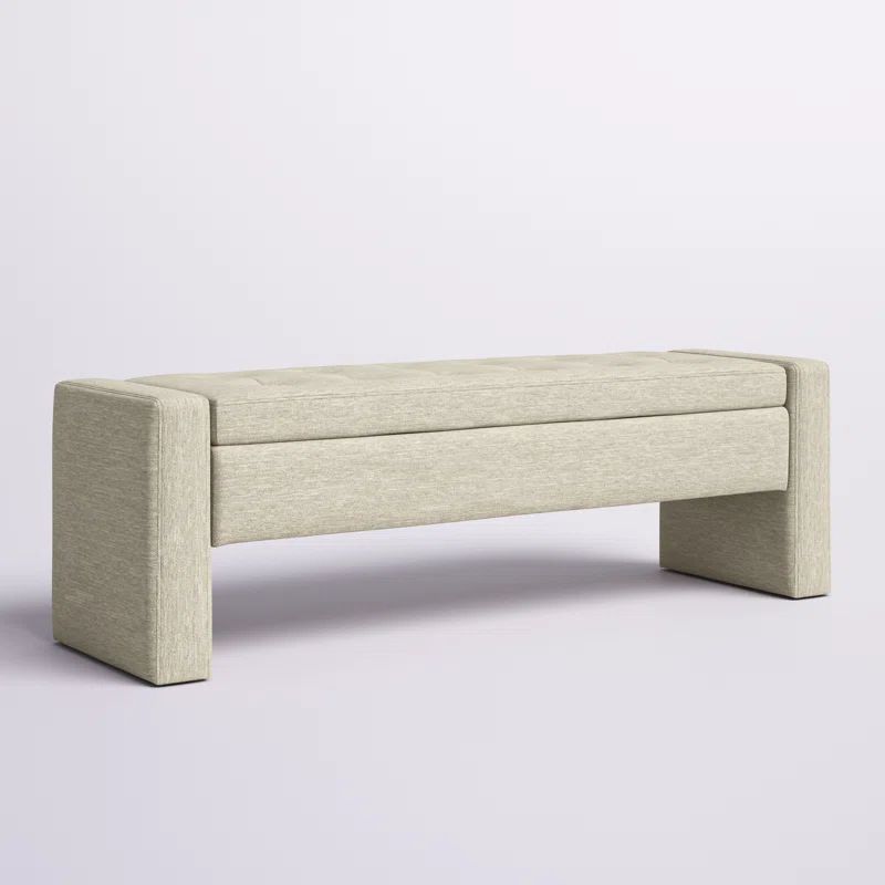Anthonique Fabric Upholstered Storage Ottoman, Storage Bench | Wayfair North America