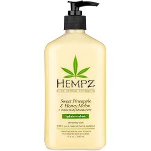 Hempz Sweet Pineapple & Honey Melon Moisturizing Skin Lotion, Natural Hemp Seed Herbal Body Moisturi | Amazon (US)