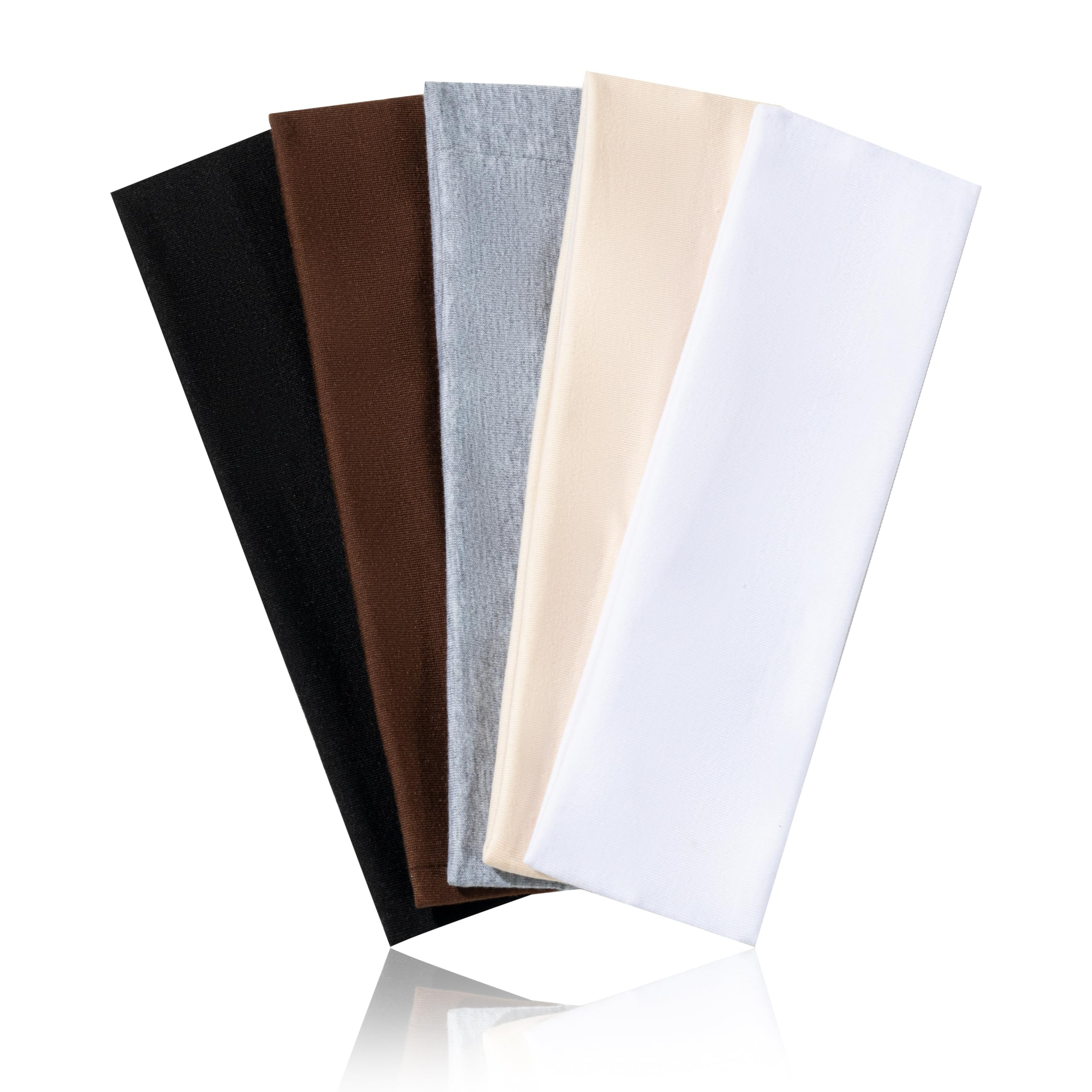 5Pcs Headbands for Women Non Slip, 5 Colors Head Bands for Women's Hair. Soft Cotton Cloth Stretc... | Amazon (US)